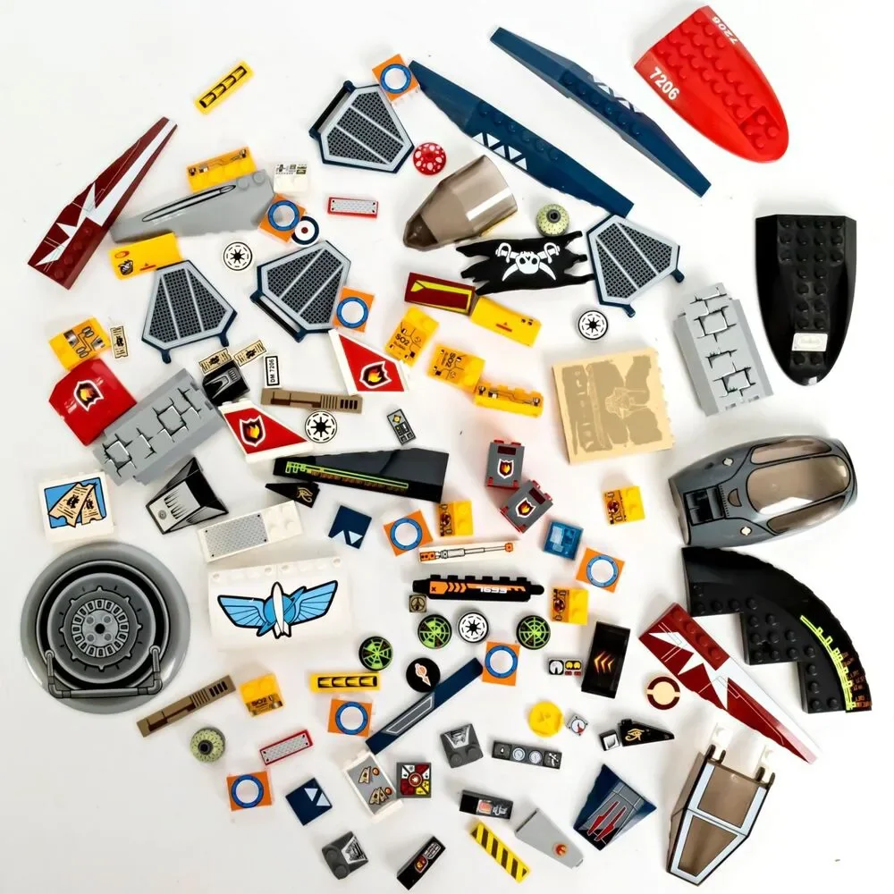 Lego Sticker And Printed Piece Lot - 7.2 ounces - Picture 1 of 7